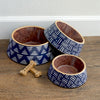 Tarhong Food Bowl Dog Oasis Melamine Indigo Bleu
