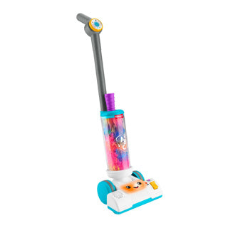 Aspirateur 2 en 1 amusant et éducatif de Fisher-Price avec pelle à poussière, lumières et musique