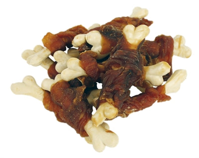 Torsons d'os de calcium saccadés de poulet rôti en four à four