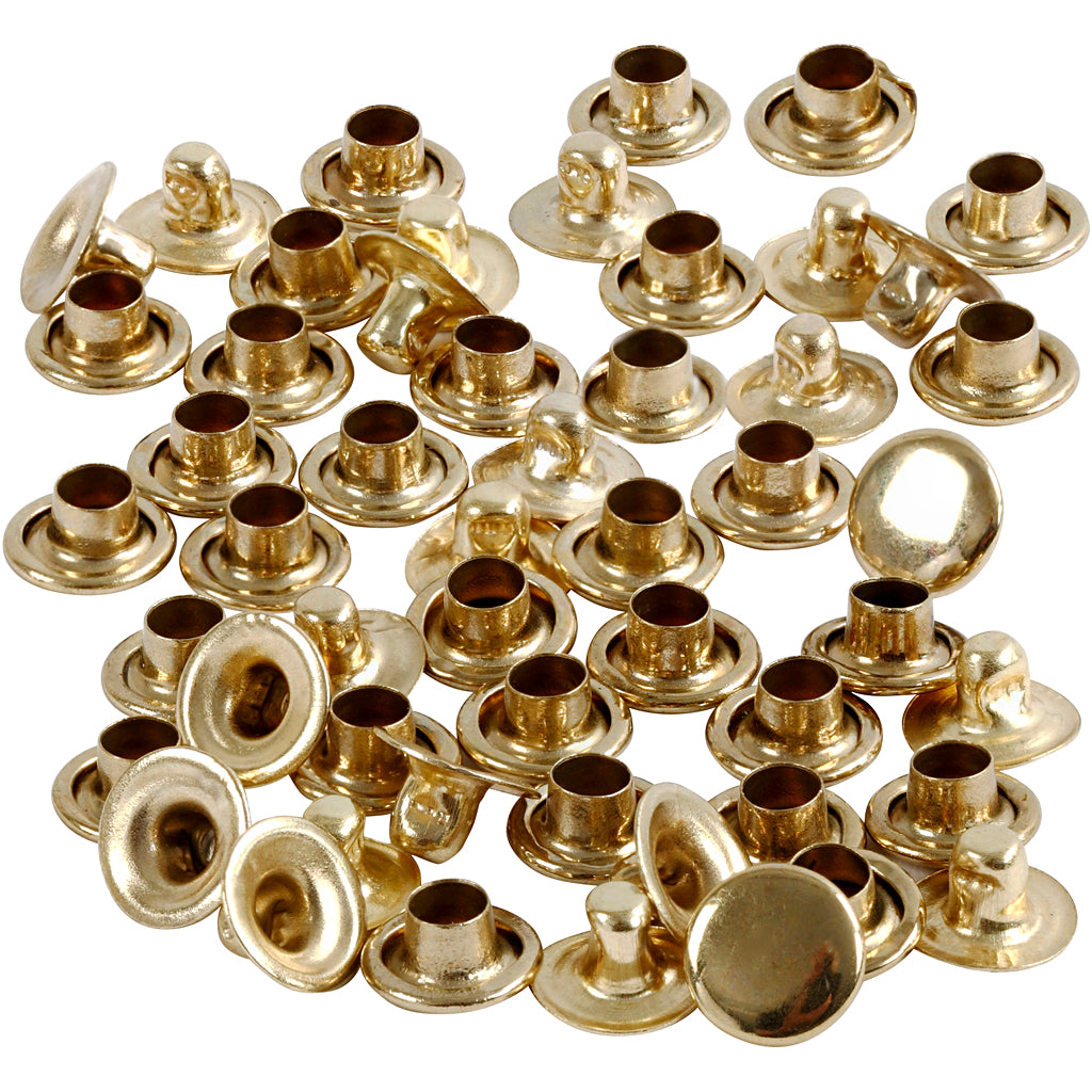 Rivets Creativ Company, d 7 mm, bronze, 50 pièces 1 boîte