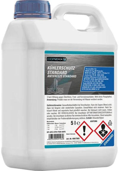 Corexx produit de protection de radiateur standard g11 antigel standard 5 l (g11)