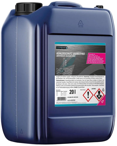 Produit de protection radiateur Corexx sans silicate g12+. silicate antigelfr.20 (g12+)