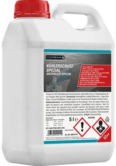 Produit de protection radiateur Corexx spécial g12++. antigel spécial 5 l (g12++ g13)