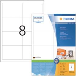 Étiquettes Herma blanches 97x67,7 premium a4 800 pcs.