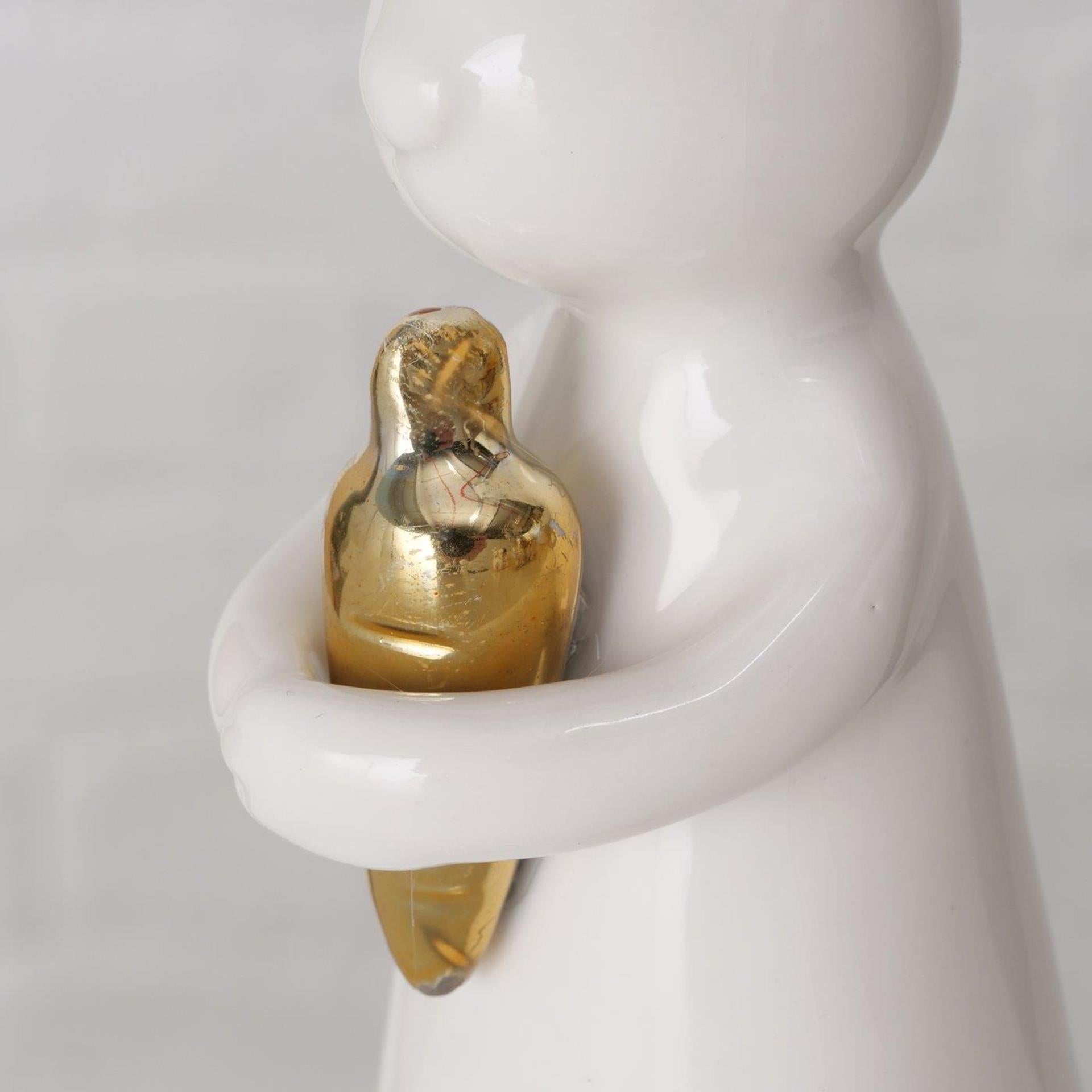 Boltze maison figurine lièvre hopsi 5x5,2x15cm