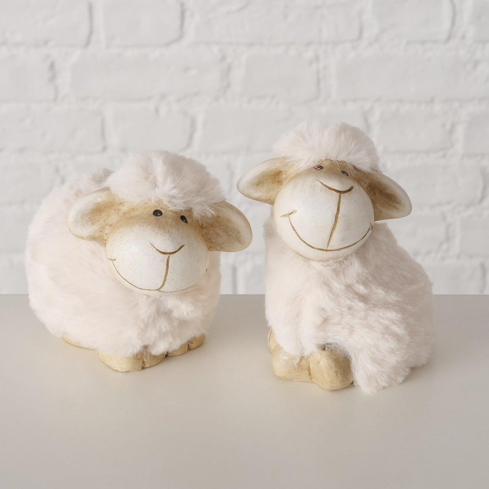 Boltze maison figurine mouton 10x7x10cm