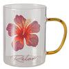Boltze home tasse hibiscus 400ml ø8xh11cm