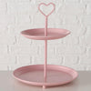 Boltze home etagère rose ø21xh25cm