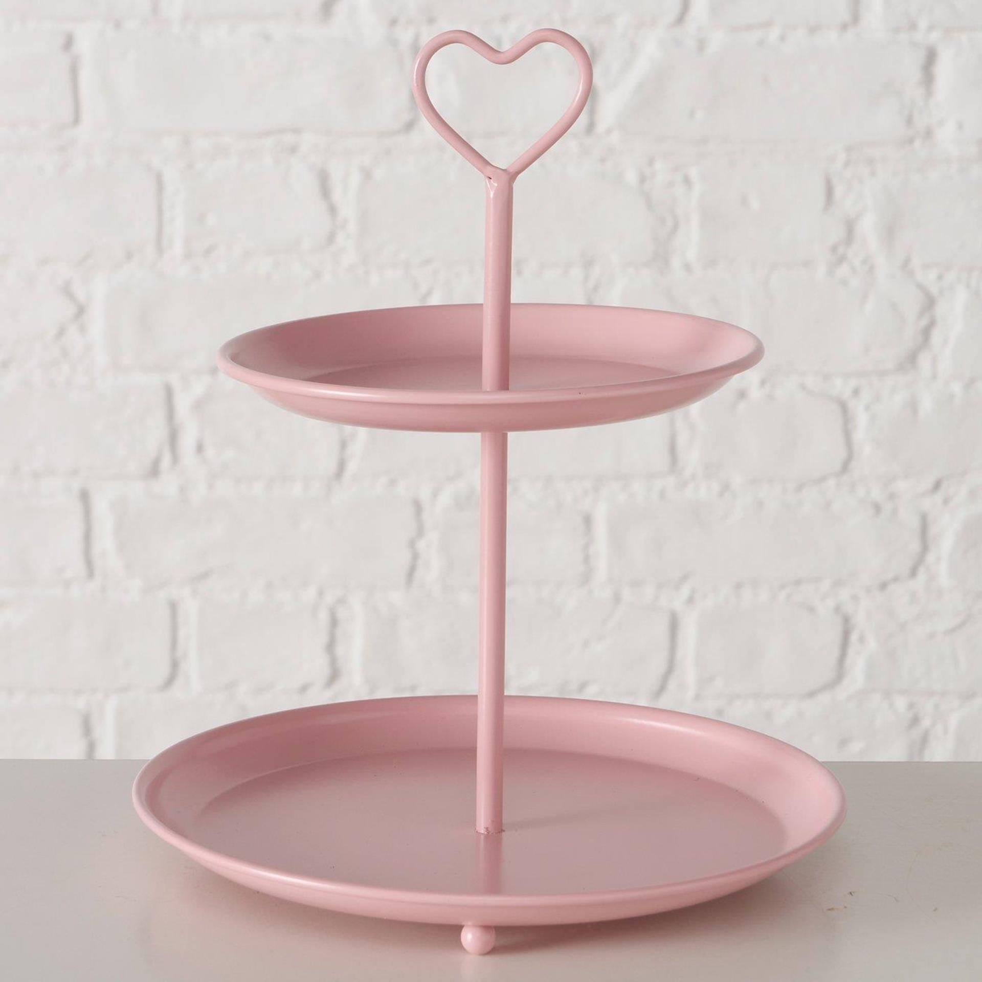 Boltze home etagère rose ø21xh25cm
