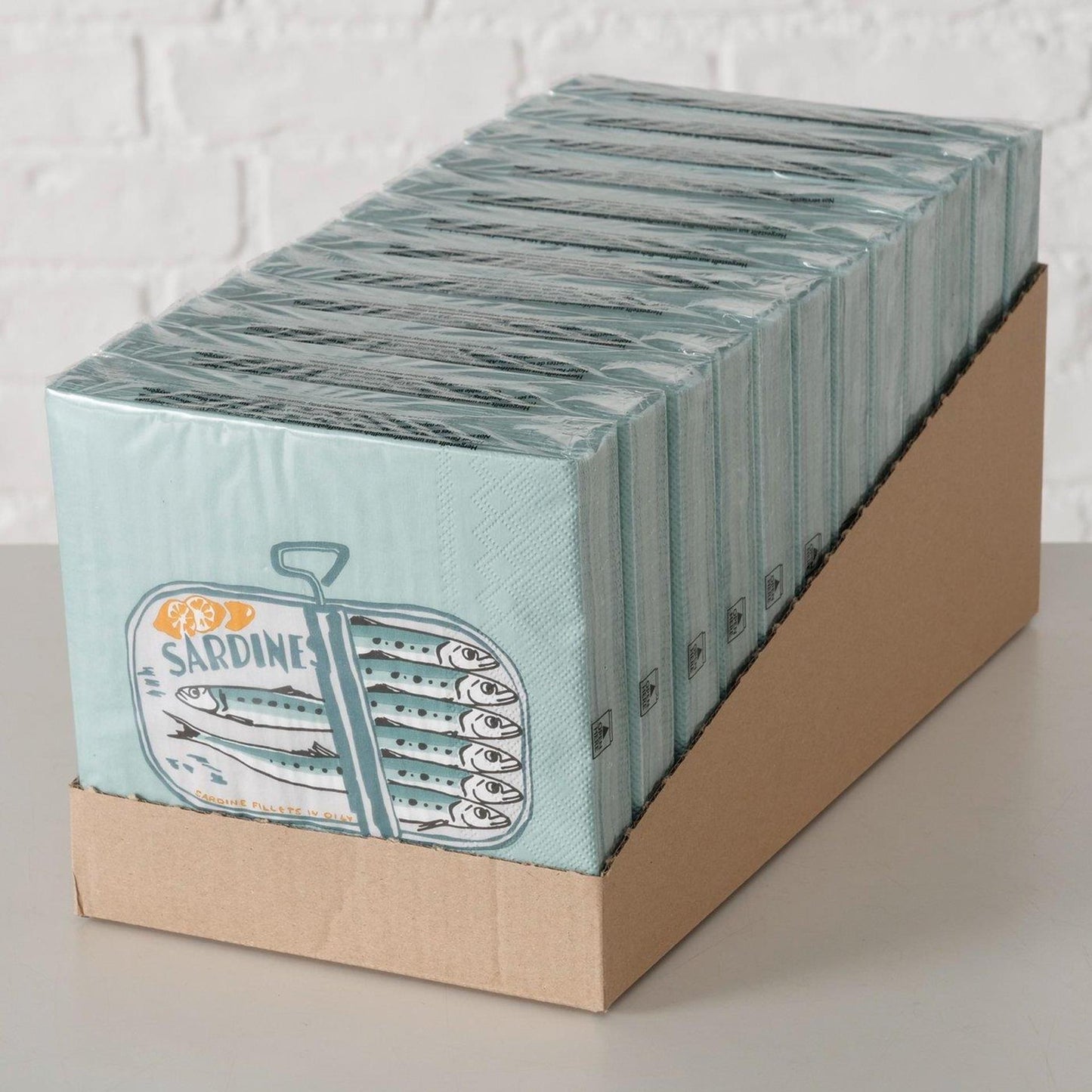 Boltze home serviettes sardine 16,5x3cm