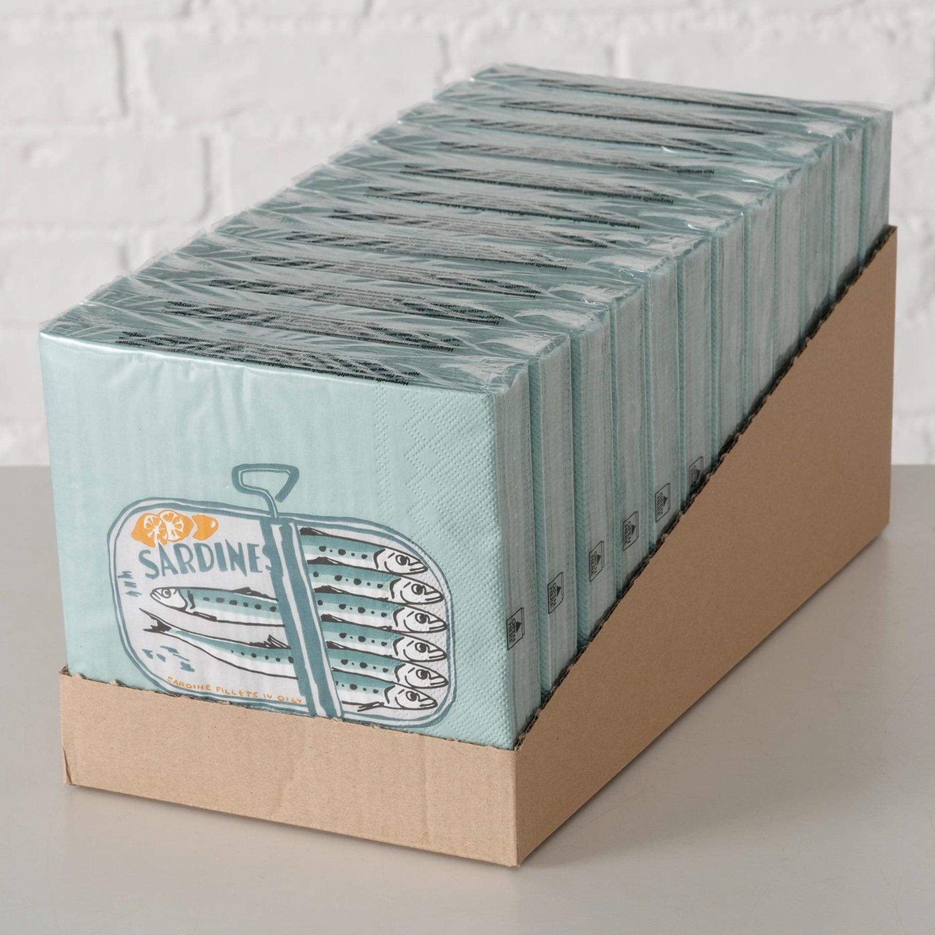 Boltze home serviettes sardine 16,5x3cm