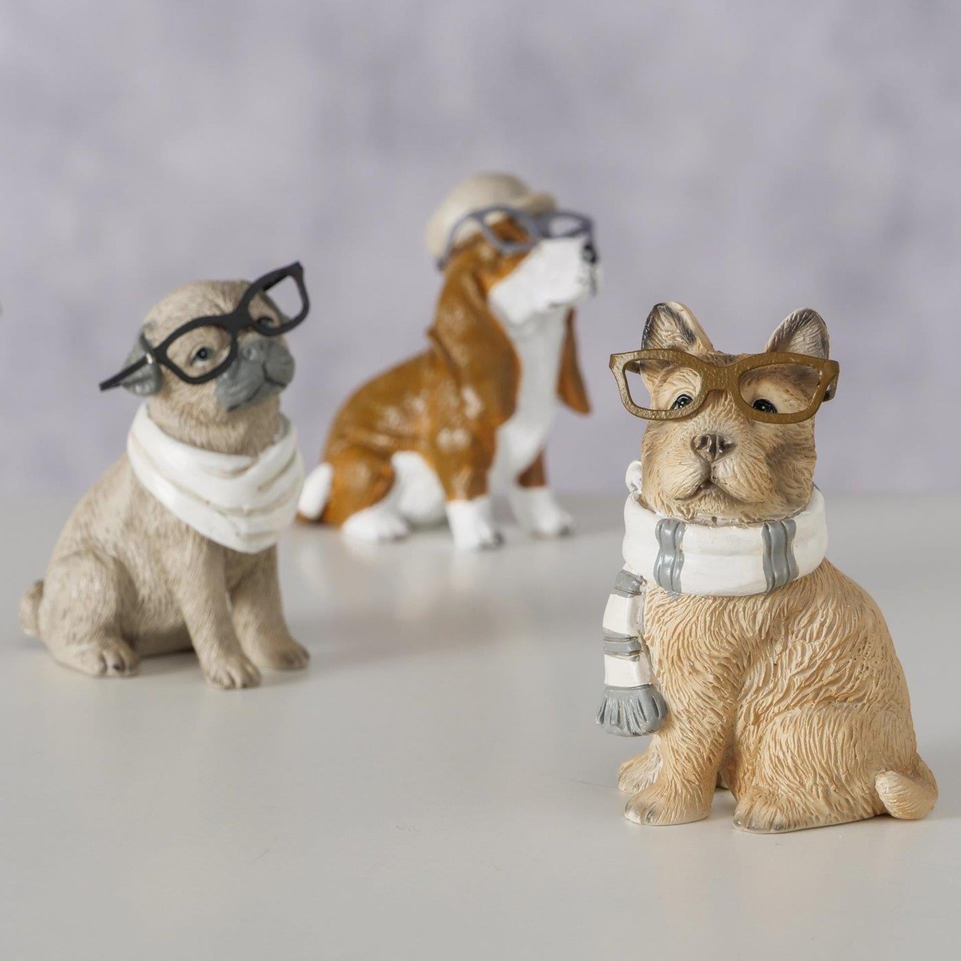 Boltze maison figurine chien 5x3,7x6,5cm