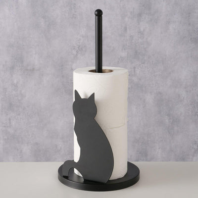 Boltze home porte-rouleau de papier toilette chat 15x31cm