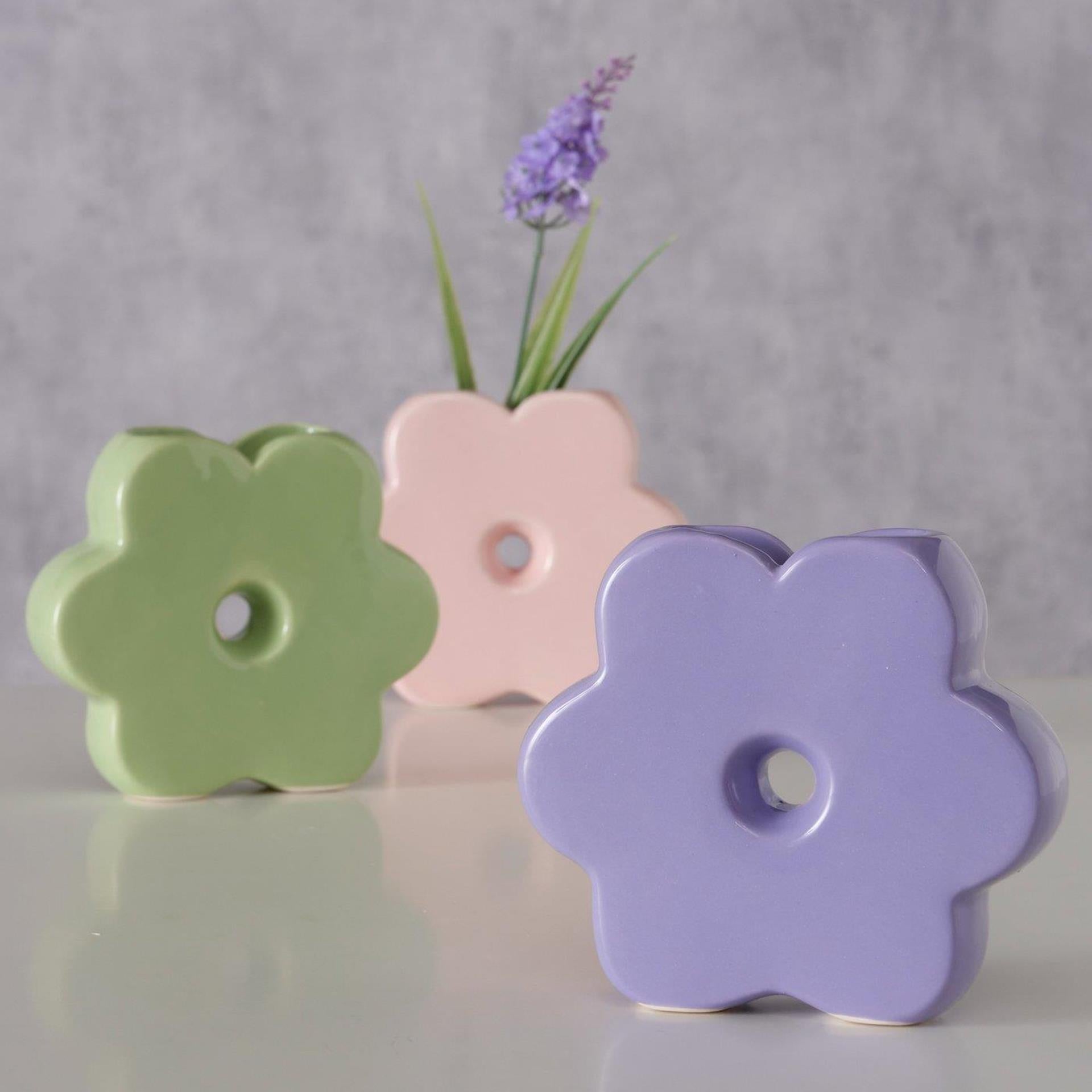 Boltze maison vase fleur 13,5x3,5x12cm