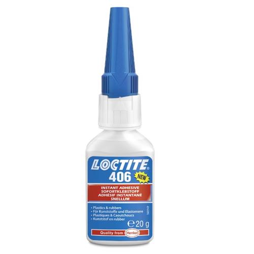 Adhésif instantané Loctite 406 ku caoutchouc 20gr