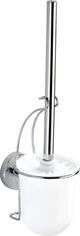 Wenko porte-brosse de toilette Vacuum-Loc Milazzo chrome - brosse de toilette avec support - fixation sans perçage