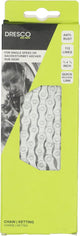 Dresco chaîne de vélo ville antirouille 1 2x1 8 112 maillons