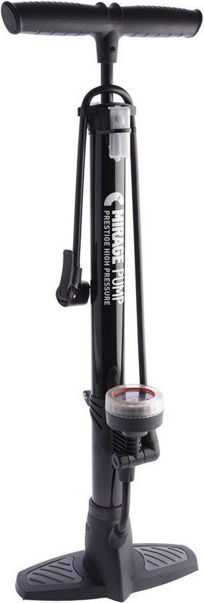 Mirage Floor Pump Steel avec compteur Dualhead