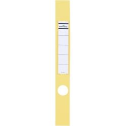 Étiquettes de dos durables 60 x 390 mm jaune 10 pièces