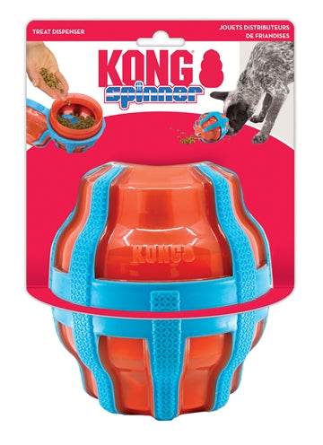 Kong Treat Spinner Feed Snack Dispensateur Orange Bleu