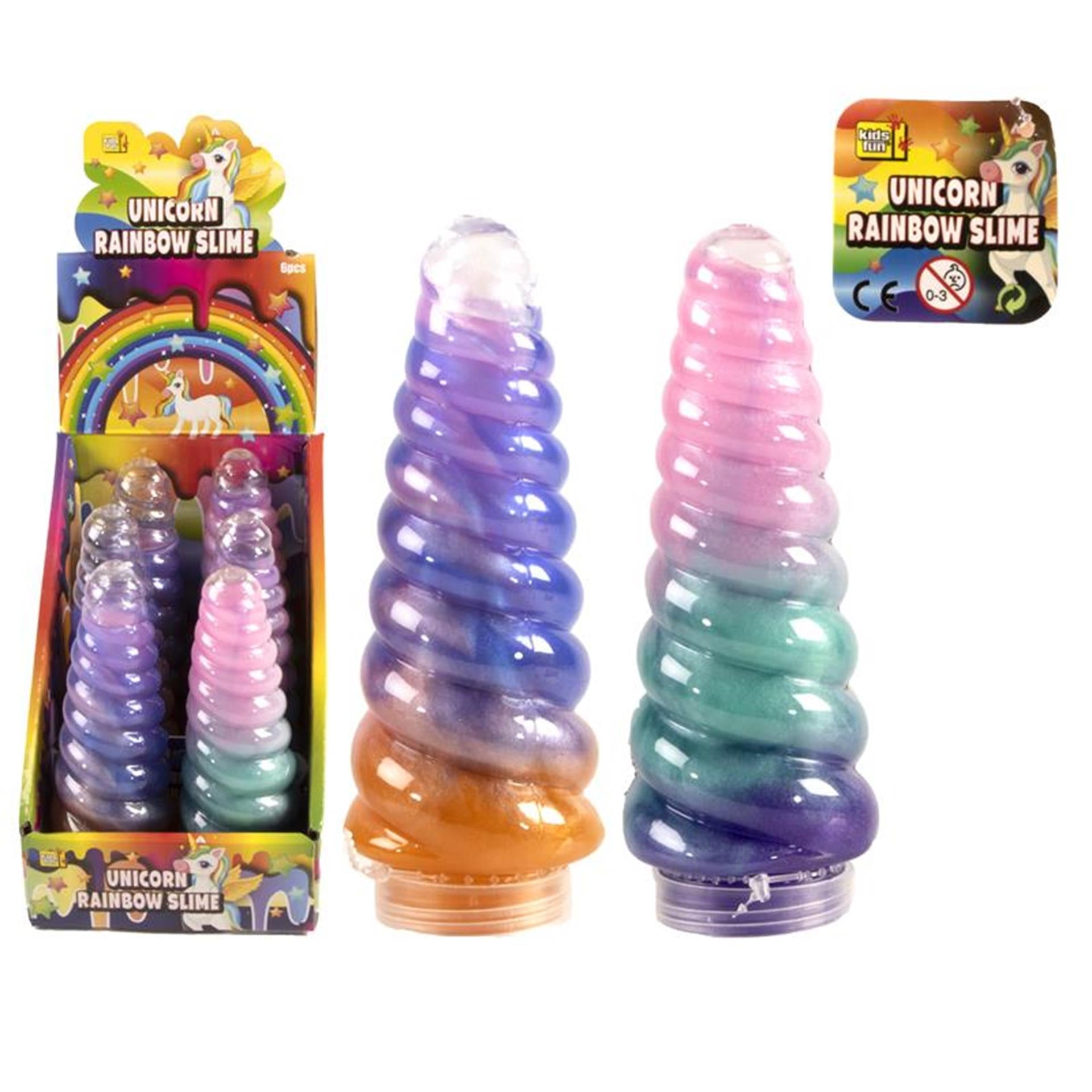 Slime mastic licorne arc-en-ciel 13cm