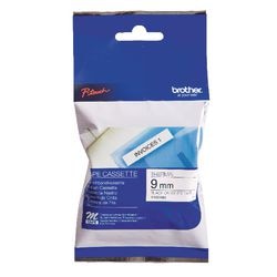Bandes brother mk221b 9mmx8m noir sur blanc p-touch