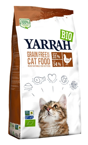 Yarrah chat adulte grain - poisson de poulet sans