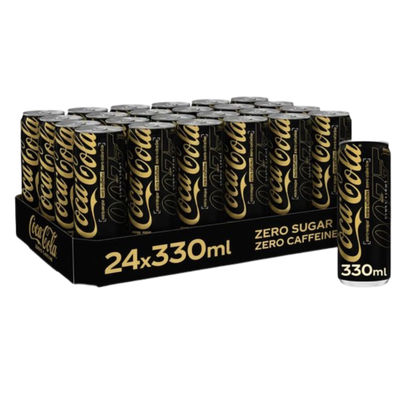 Coca-cola coca cola zéro sucre zéro caféine canette (24x33 cl)