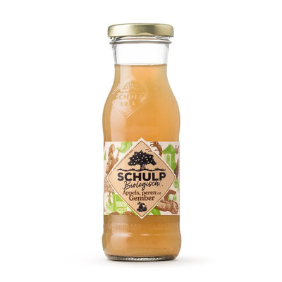 Jus de pomme, poire et gingembre bio Schulp en bouteille (15x 20cl)