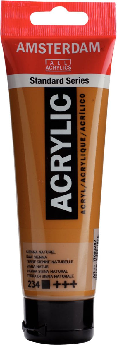 Peinture acrylique série standard Amsterdam tube 120 ml sienne naturelle 234
