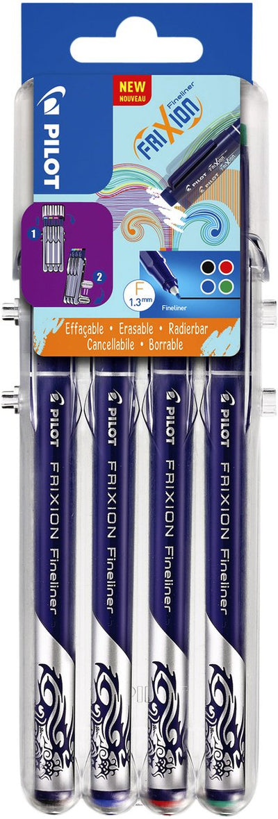 Ensemble de feutres effaçables Pilot Frixion - 4 pièces de différentes couleurs