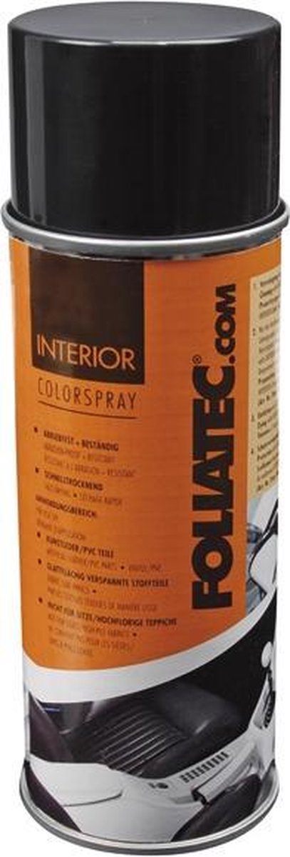 Spray couleur intérieur Foliatec - noir mat 1x400ml