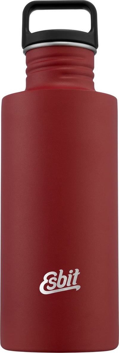Bouteille d'eau sculpteur Esbit - 750 ml - rouge - gourde en acier inoxydable - bouchon à boucle