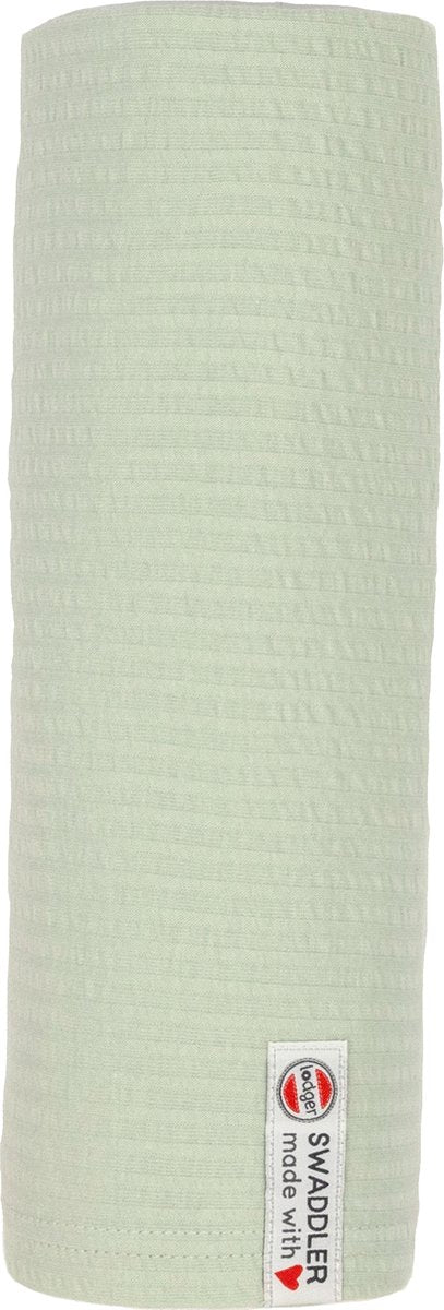 Lange Lodger - tissu hydrophile xl - vert - 120x120cm - coton seersucker - couche hydrophile