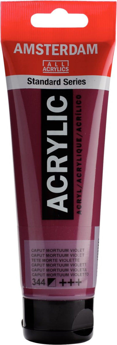 Tube de peinture acrylique série standard Amsterdam 120 ml caput mortuum violet 344