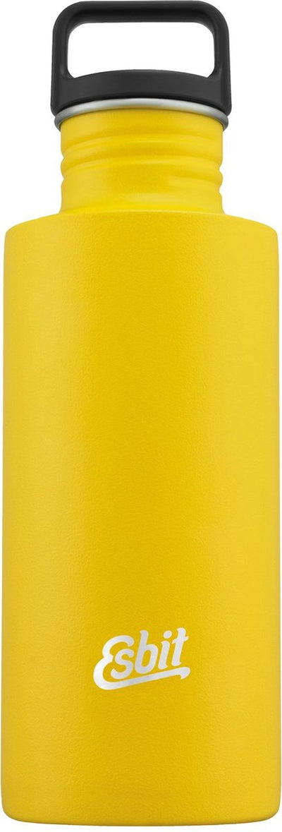 Bouteille d'eau sculpteur Esbit - 750 ml - jaune - gourde en acier inoxydable - bouchon à boucle