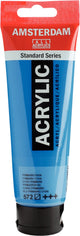 Tube de peinture acrylique série standard Amsterdam 120 ml cyan primaire 572