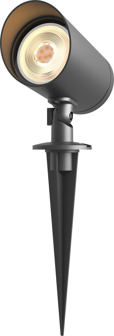 Spot de sol Calex - gu10 - adapté pour l'extérieur - spot de jardin sur piquet - installation facile - noir