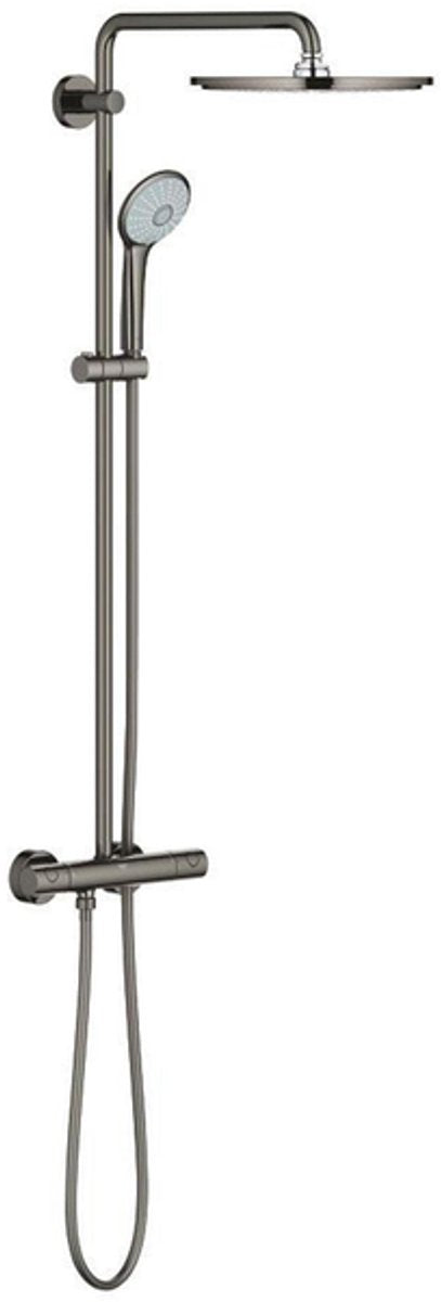Système de douche Grohe euphoria xxl 310 - douche à effet pluie - ø 31 cm - avec robinet thermostatique - graphite dur (anthracite brillant) - 26075a00