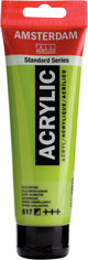 Peinture acrylique série standard Amsterdam tube 120 ml jaune-vert 617