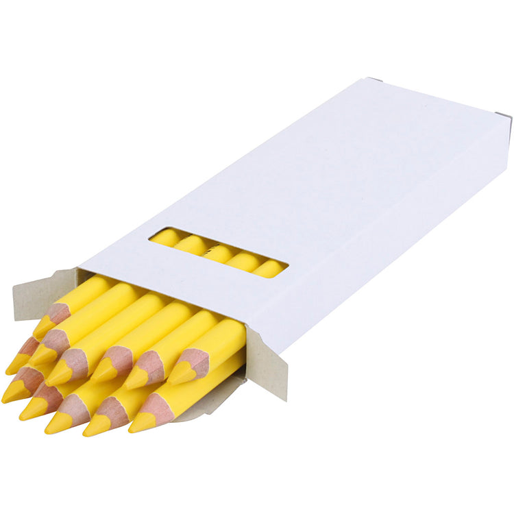 Crayon de couleur Edu3 edu jumbo, épaisseur 10 mm, mine 6,25 mm, jaune clair, 12 pièces 1 boîte