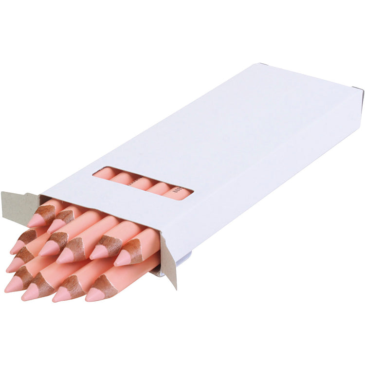Crayon de couleur Edu3 edu jumbo, épaisseur 10 mm, mine 6,25 mm, rose clair, 12 pièces 1 boîte