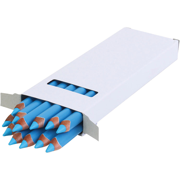 Edu3 edu jumbo color potlood, dikte 10 mm, vulling 6,25 mm, lichtblauw, 12 pcs 1 doos