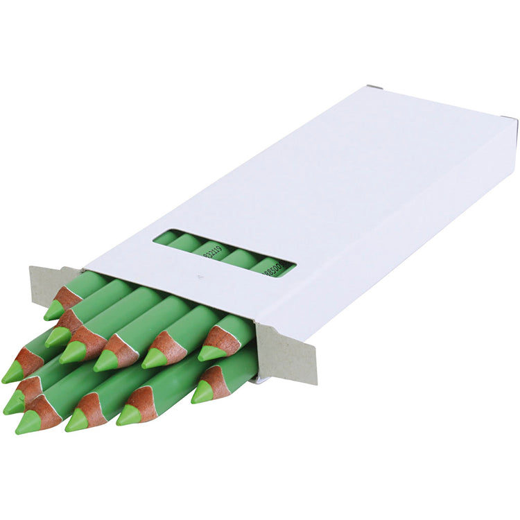 Crayon de couleur Edu3 edu jumbo, épaisseur 10 mm, mine 6,25 mm, vert clair, 12 pièces 1 boîte