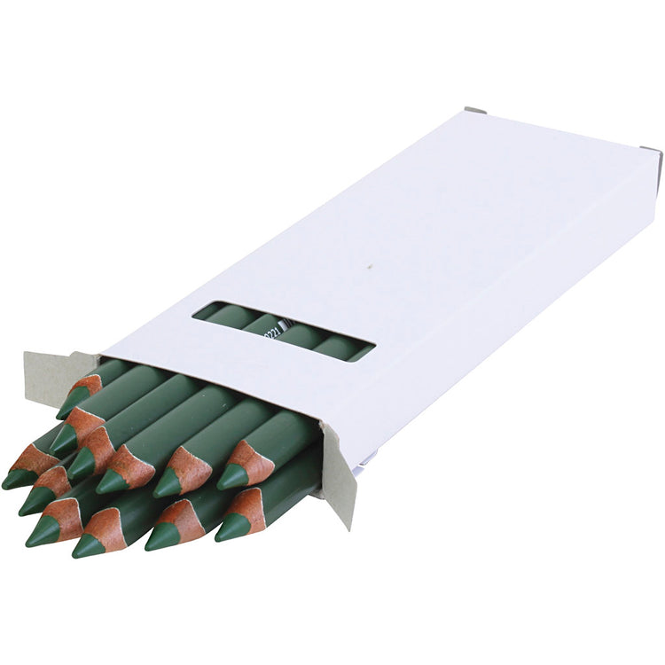 Crayon de couleur Edu3 edu jumbo, épaisseur 10 mm, mine 6,25 mm, vert foncé, 12 pièces 1 boîte