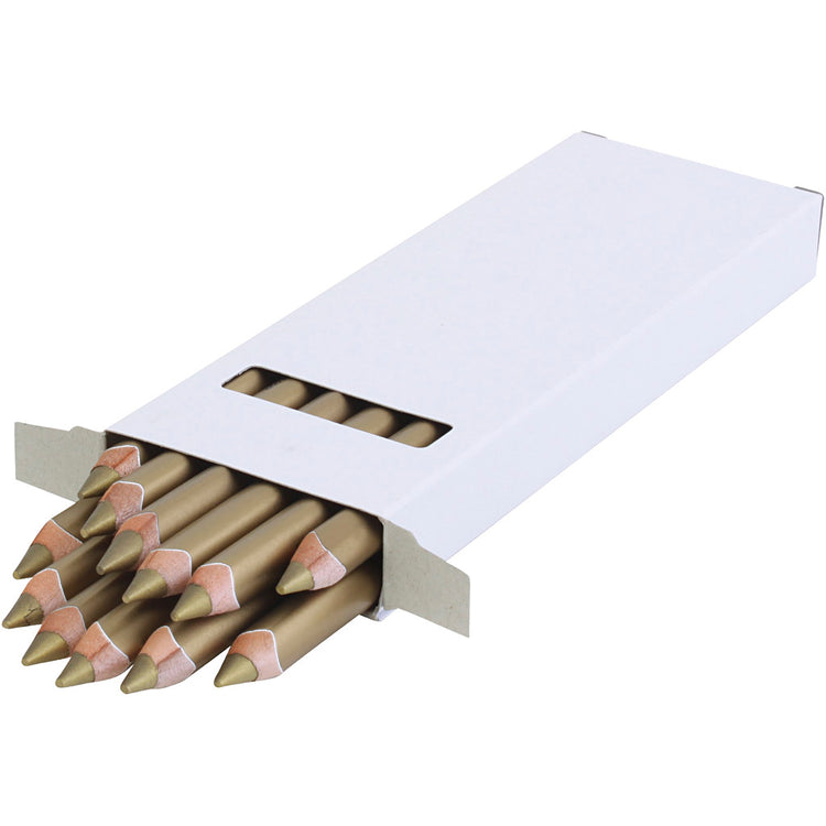 Crayon de couleur Edu3 edu jumbo, épaisseur 10 mm, mine 6,25 mm, or, 12 pièces 1 boîte