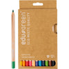 EDU3 crayons de couleur jumbo Edu3, épaisseur 10 mm, remplissage de 5 mm, différentes couleurs, 12 pièces 1 boîte
