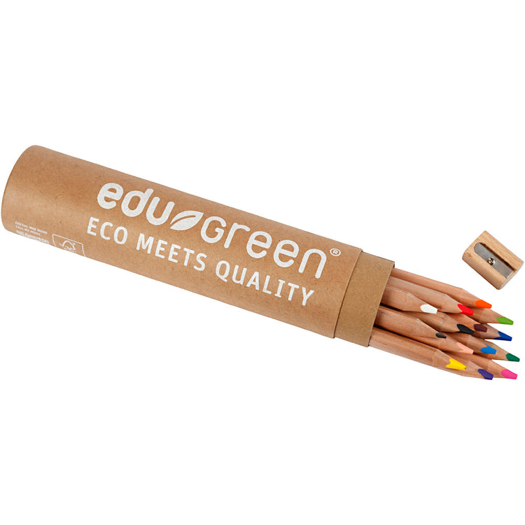 EDU3 crayons de couleur jumbo Edu3, remplissage de 5 mm, différentes couleurs, 12 pièces 1 boîte