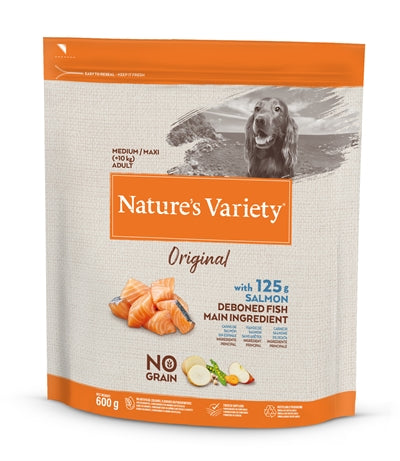 Natures variété d'origine adulte moyen saumon maxi pas de grain