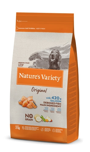 Natures variété d'origine adulte moyen saumon maxi pas de grain